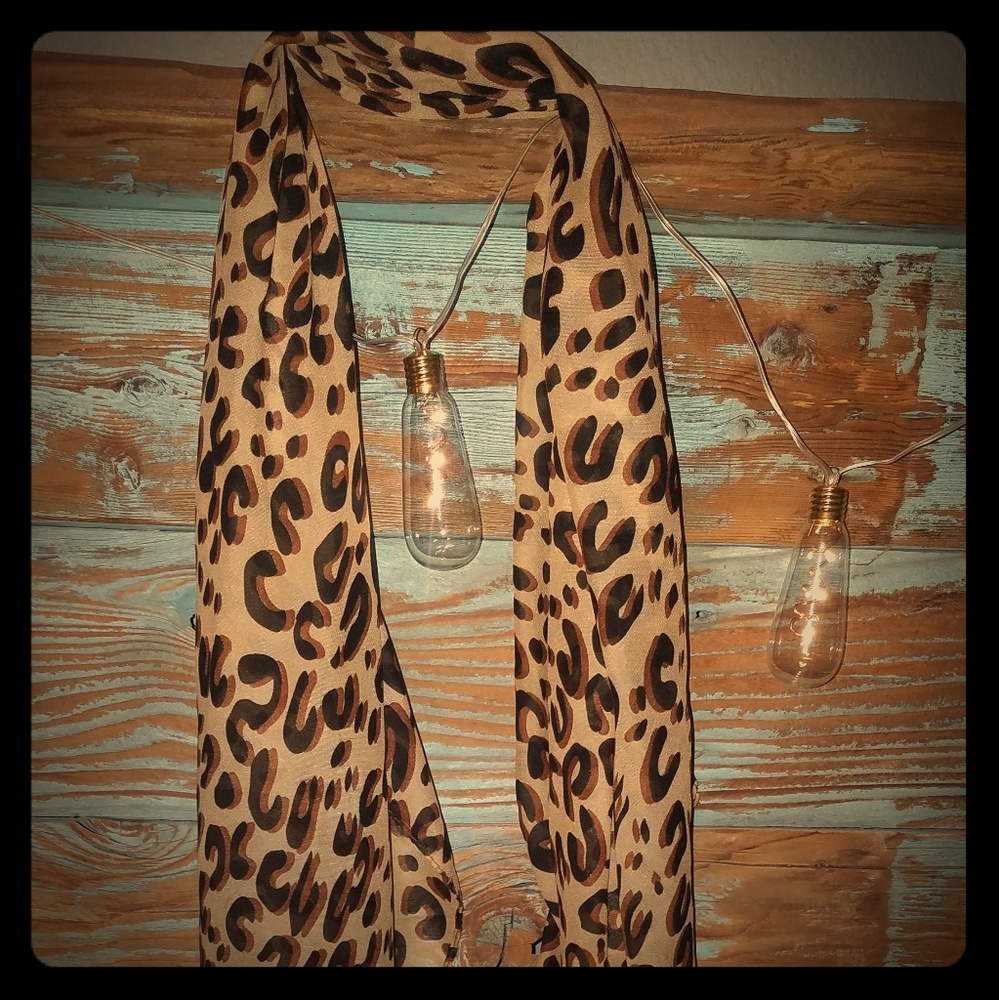 Cheetah  print scarf